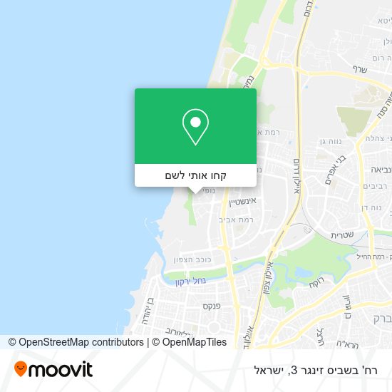 מפת רח' בשביס זינגר 3