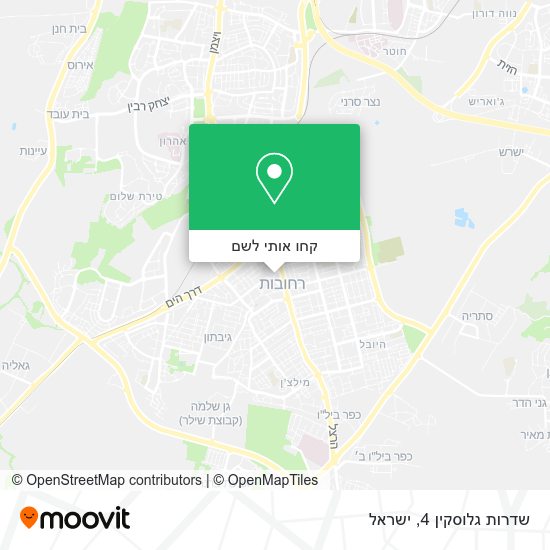מפת שדרות גלוסקין 4