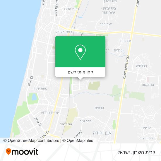 מפת קרית השרון