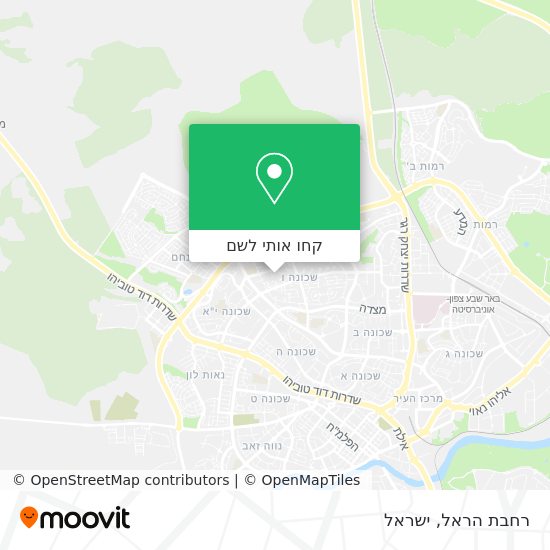 מפת רחבת הראל