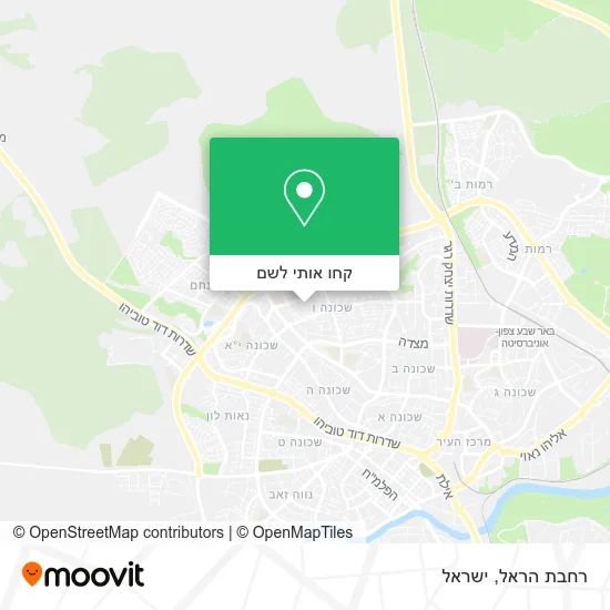מפת רחבת הראל