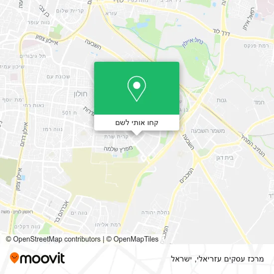 מפת מרכז עסקים עזריאלי
