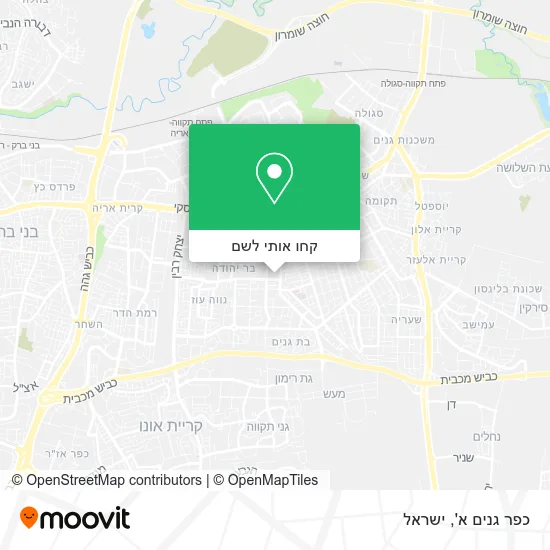 מפת כפר גנים א'