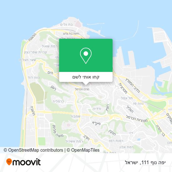 מפת יפה נוף 111