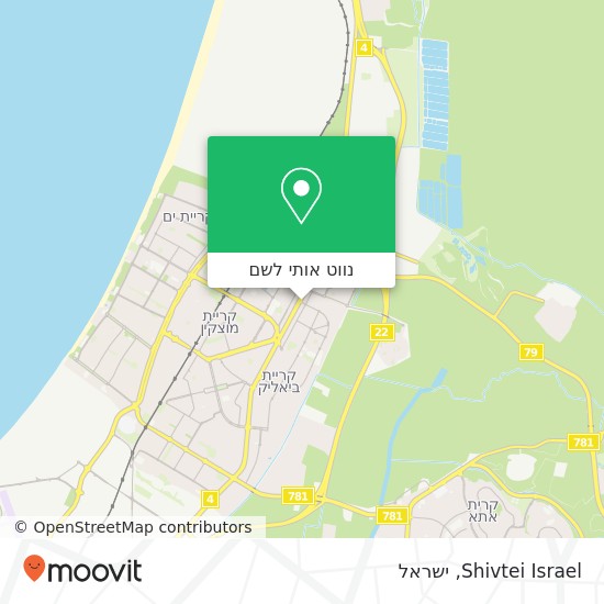 מפת Shivtei Israel
