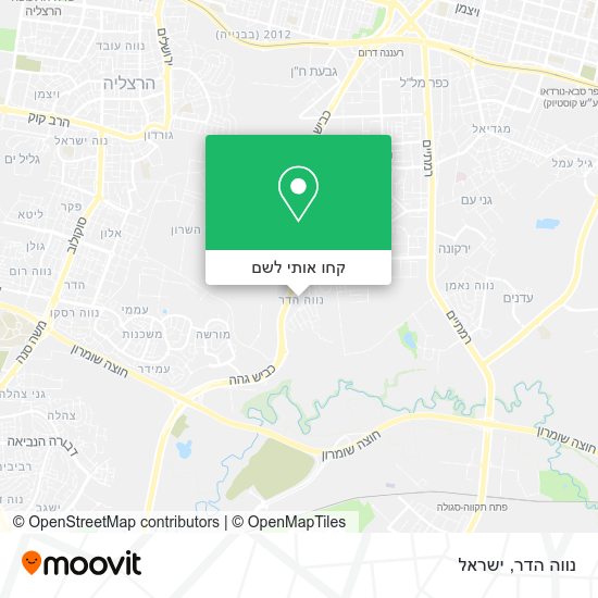 מפת נווה הדר