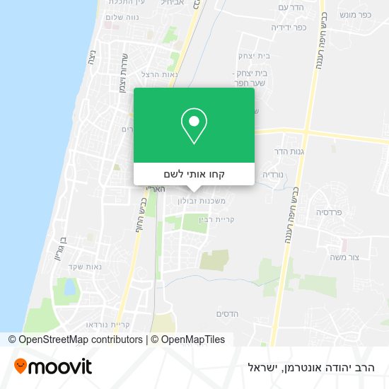מפת הרב יהודה אונטרמן