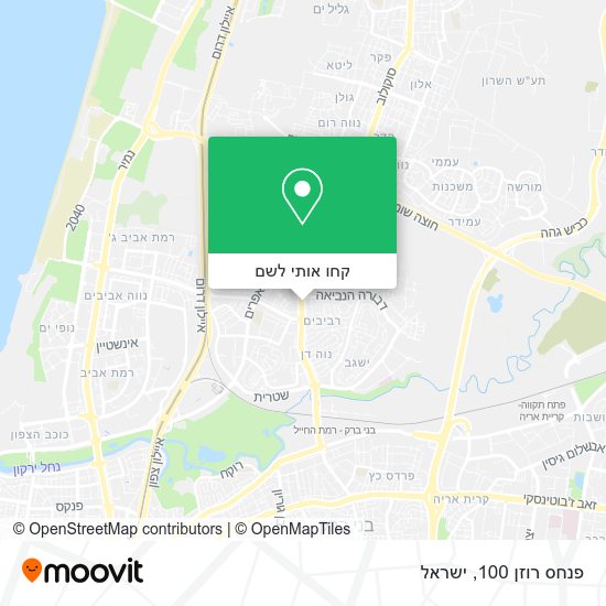 מפת פנחס רוזן 100