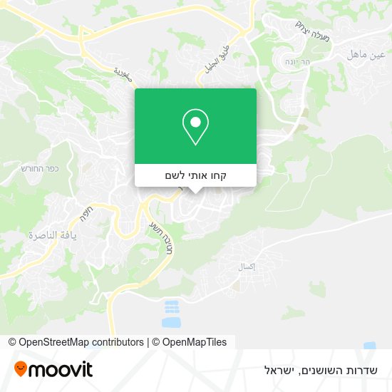 מפת שדרות השושנים