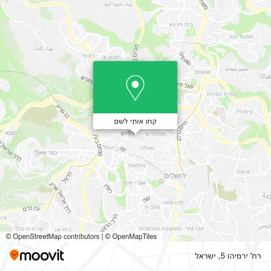 מפת רח' ירמיהו 5