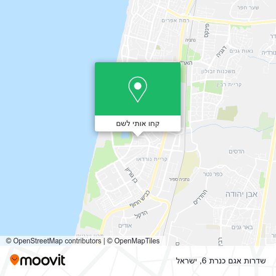 מפת שדרות אגם כנרת 6