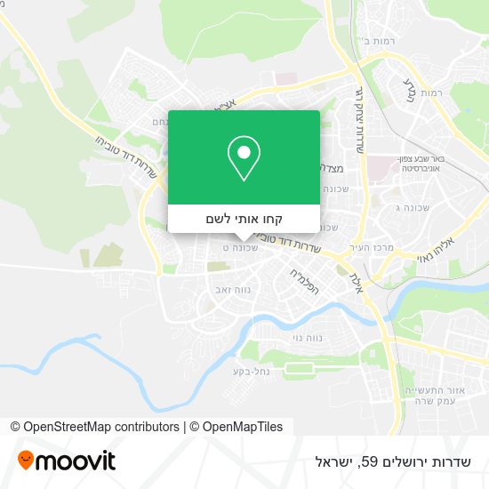 מפת שדרות ירושלים 59