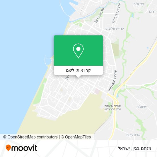 מפת מנחם בגין