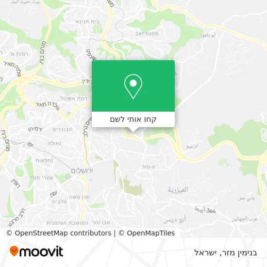 מפת בנימין מזר