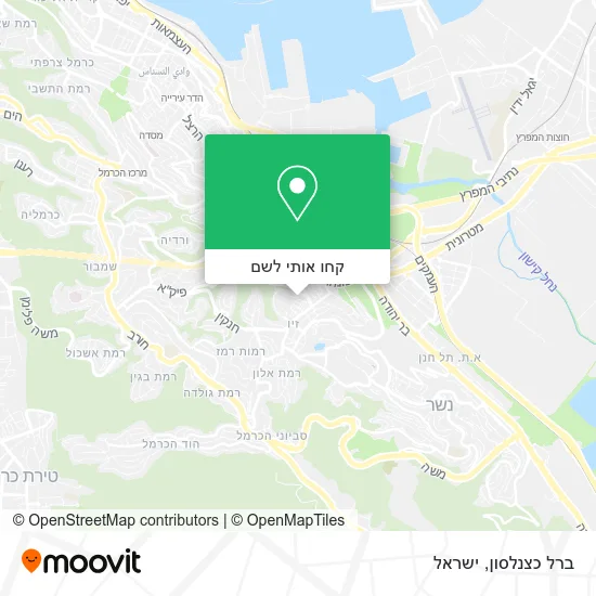 מפת ברל כצנלסון