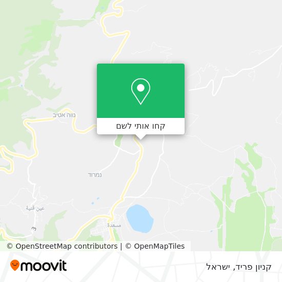 מפת קניון פריד