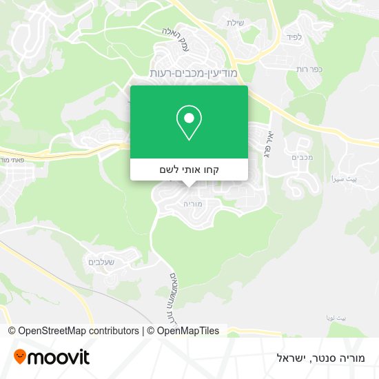 מפת מוריה סנטר