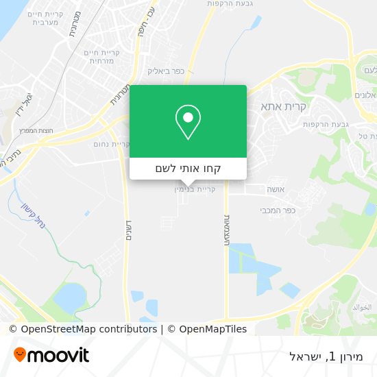 מפת מירון 1
