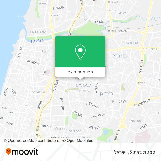 מפת סמטת גזית 5