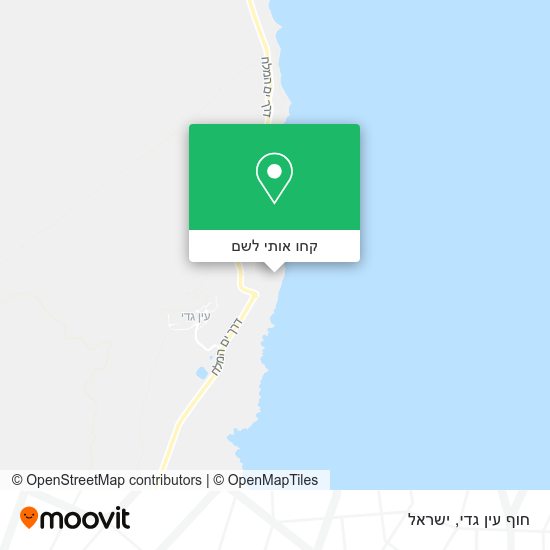 מפת חוף עין גדי