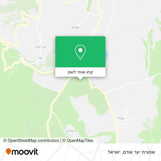 מפת שמורת יער אודם