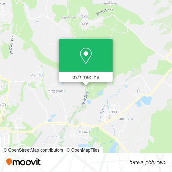 מפת גשר ע'ג'ר