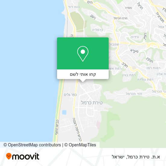 מפת א.ת. טירת כרמל