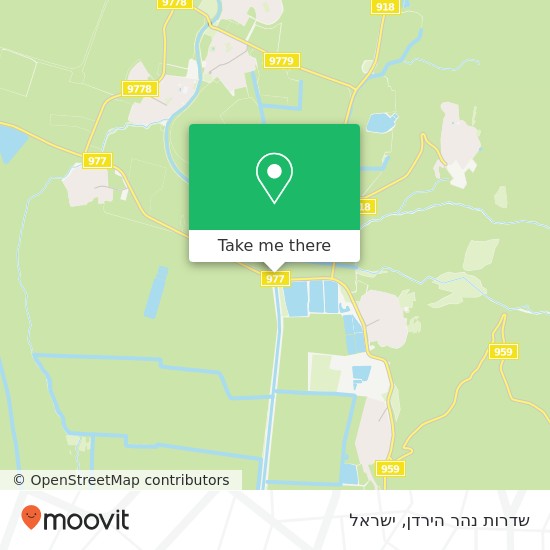 מפת שדרות נהר הירדן