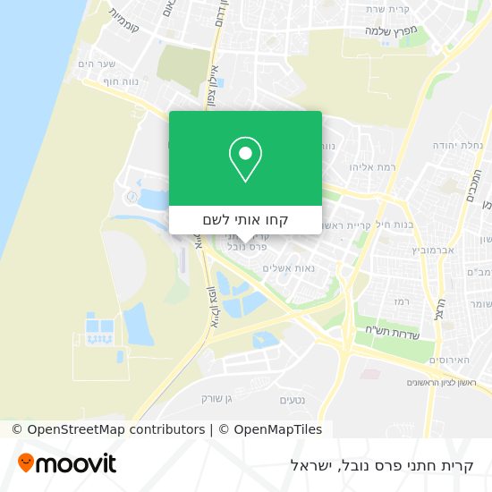 מפת קרית חתני פרס נובל