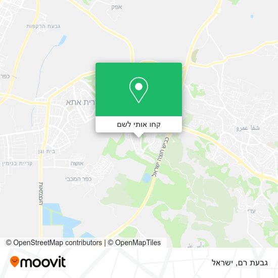 מפת גבעת רם