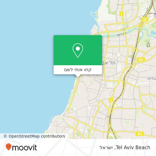 מפת Tel Aviv Beach
