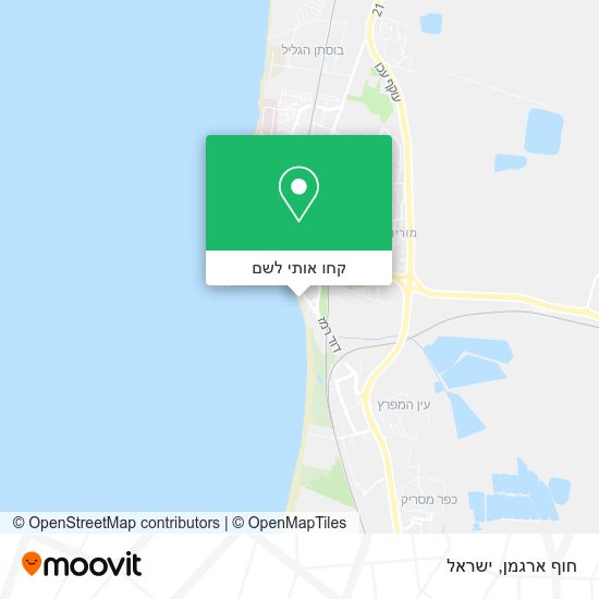 מפת חוף ארגמן