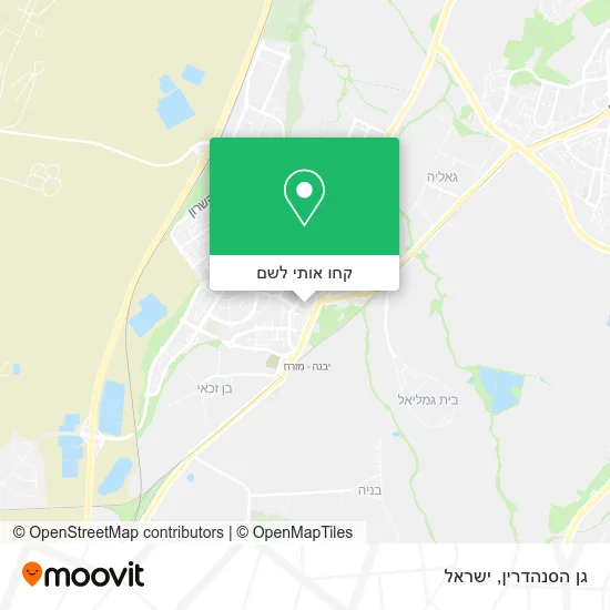 מפת גן הסנהדרין