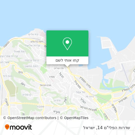 מפת שדרות הפלי"ם 14