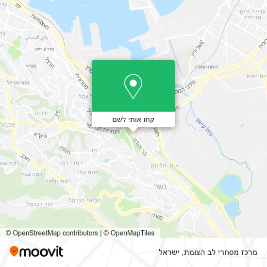 מפת מרכז מסחרי לב הצומת
