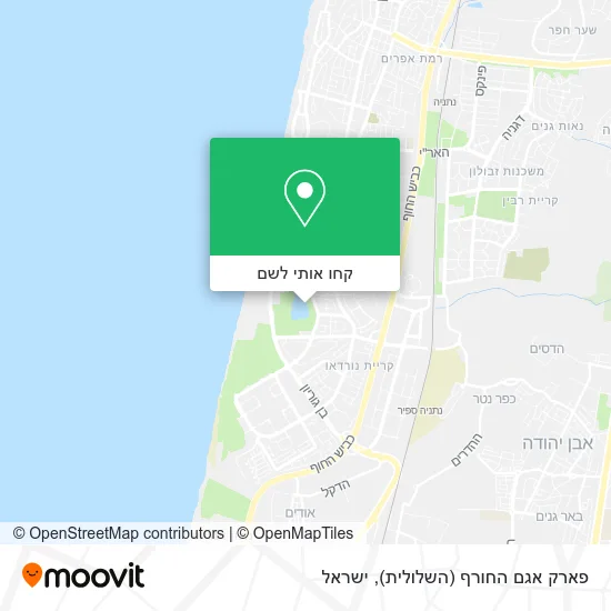 מפת פארק אגם החורף (השלולית)