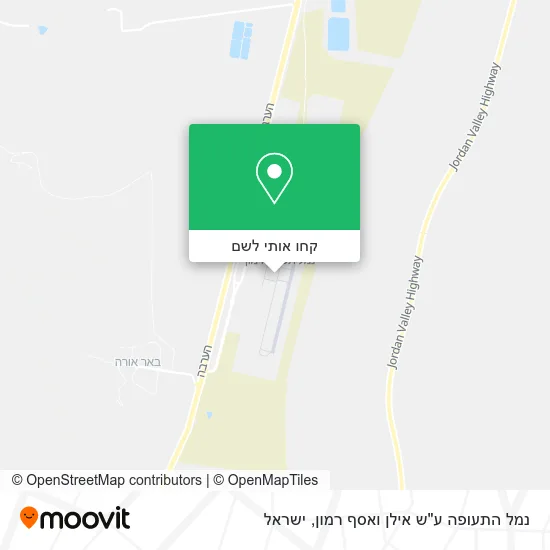 מפת נמל התעופה ע"ש אילן ואסף רמון