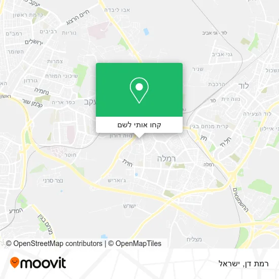 מפת רמת דן