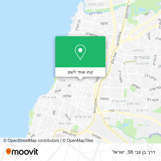 מפת דרך בן צבי 98
