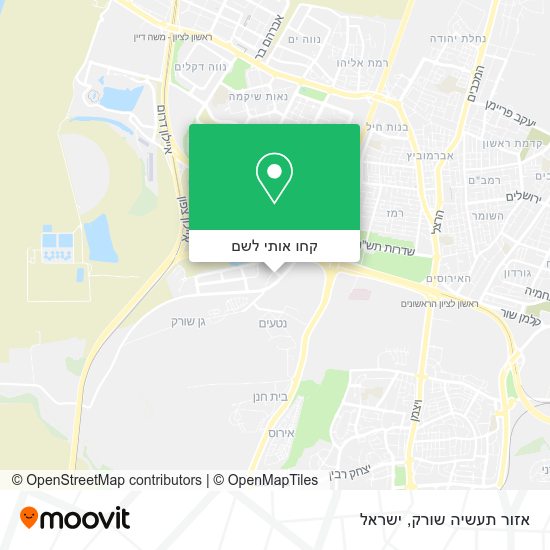 מפת אזור תעשיה שורק