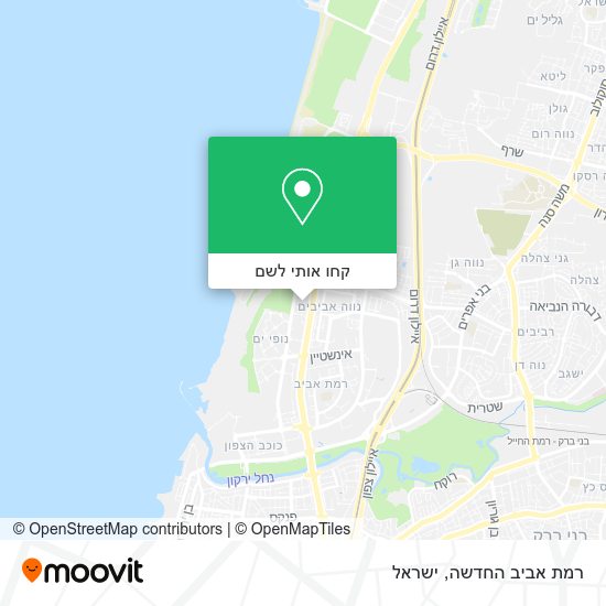 מפת רמת אביב החדשה