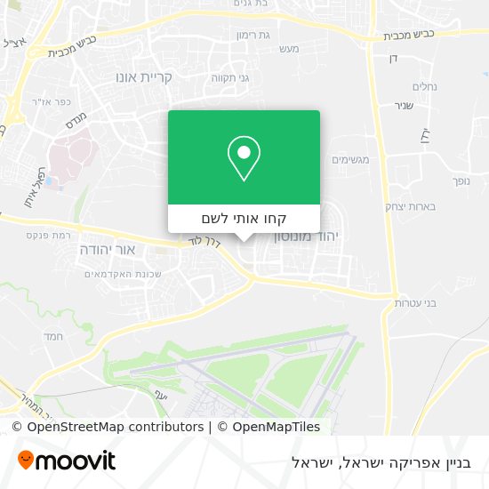 מפת בניין אפריקה ישראל