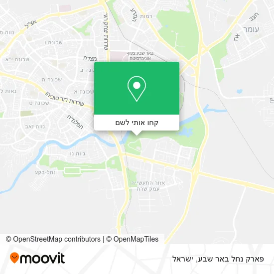 מפת פארק נחל באר שבע