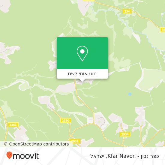 מפת כפר נבון - Kfar Navon
