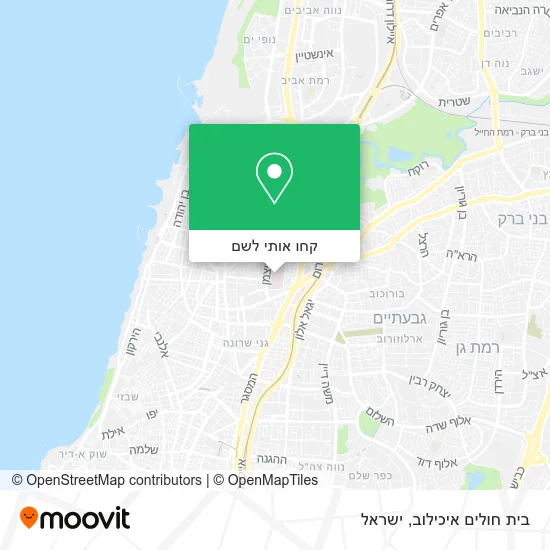 מפת בית חולים איכילוב