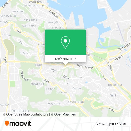 מפת מחלף רופין