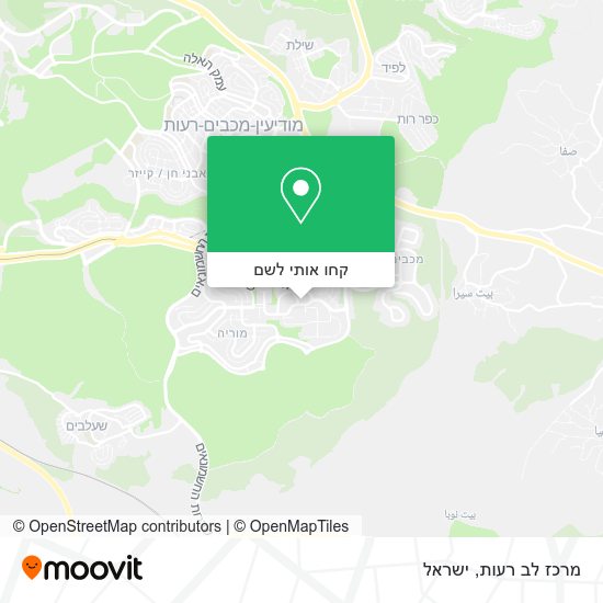 מפת מרכז לב רעות