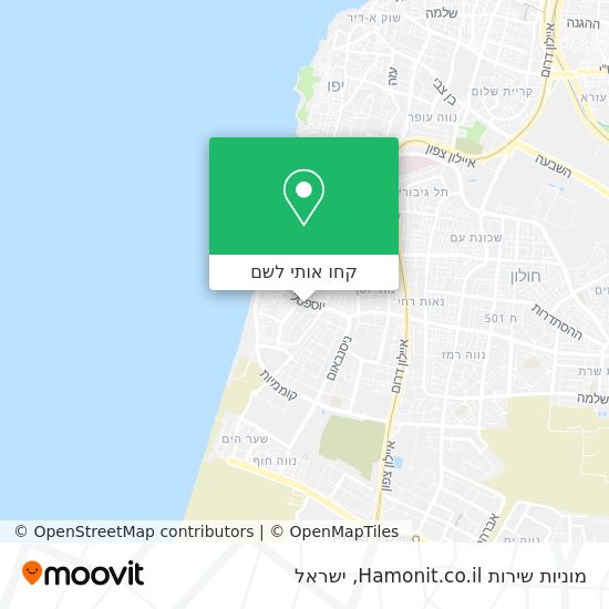 מפת מוניות שירות Hamonit.co.il