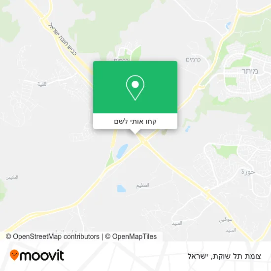 מפת צומת תל שוקת