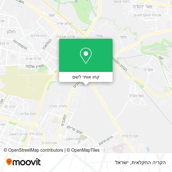 מפת הקריה החקלאית